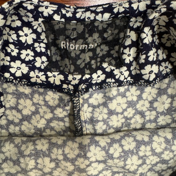 Reformation blue floral classic midi slip dress size 0 EUC - Picture 6 of 6